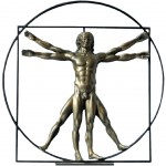 Statuette de collection Lonard de Vinci - l'homme de Vitruve