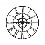 Pendule ronde Murale Vintage en métal Noir Pendule ronde Murale Vintage en métal Noir