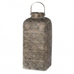Grande Lanterne déco en métal ajouré 48 cm Grande Lanterne déco en métal ajouré 48 cm