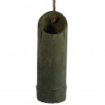 Grand Vase Bambou en rsine 34 cm