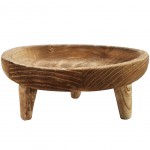 Coupelle en bois sur pieds diamètre 25 cm Coupelle en bois sur pieds diamètre 25 cm