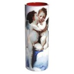Vase en cramique L'Amour et Psych par Bouguereau