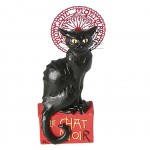 Statuette Mignature en rsine Le chat Noir