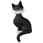 Statuette Les chats par Dubout Prcieuse