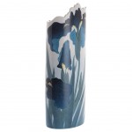 Vase en cramique silhouette Ohara Koson - Irises