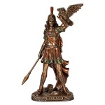 Statue Ath�na d�esse grecque en r�sine aspect bronze 19 cm