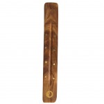 Porte bâton d'encens en bois motif Yin Yang