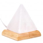 Mini lampe Pyramide de sel de lHimalaya avec lampe LED