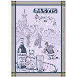 Torchon de cuisine rectangulaire en coton Pastis Torchon de cuisine rectangulaire en coton Pastis