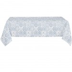 Nappe enduite CASTILLON 150 x 250 cm - gris et bleu Nappe enduite CASTILLON 150 x 250 cm - gris et bleu