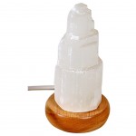 Lampe en Véritable Sélénite 11 cm branchement USB Lampe en Véritable Sélénite 11 cm branchement USB