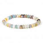 Bracelet lastique perles Amazonite
