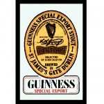 Miroir rectangulaire sérigraphié Guinness Miroir rectangulaire sérigraphié Guinness