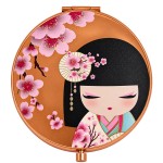 Miroir de poche Sakura fleurs de cerisier double face cuivr�