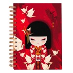 Carnet A5 Kimmidoll Nozomi 152 pages lign�es grues origami