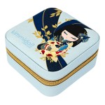 Petite bo�te � bijoux Kimmidoll Rikiyo 10 cm bleu
