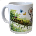 Mug en c�ramique Koala nature po�tique � 350 ml