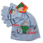 Set Bonnet et Gants Babar ciel