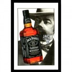 Miroir Jack Daniel's avec Jack