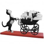 Statuette Les chats par Dubout THE PRAM