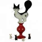 Statuette Plan de fuite Les chats par Dubout