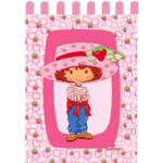Double rideau Charlotte aux fraises