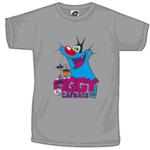 T-shirt Oggy Logo Gris chin�