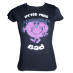 T-shirt Monsieur Madame vintage noir