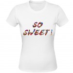 Tee shirt blanc femme So Sweet