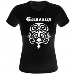 Tee shirt noir femme Zodiaque