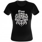 Tee shirt noir femme Zodiaque
