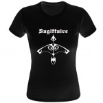 Tee shirt noir femme Zodiaque