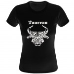 Tee shirt noir femme Zodiaque