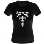 Tee shirt noir femme Zodiaque