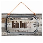 Plaque de porte Bain-Douche � suspendre 30 x 15 cm