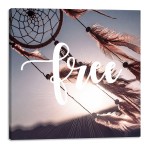 Cadre attrape-r�ves Free boh�me 40 x 40 cm