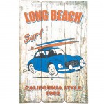 Décoration murale en bois California
