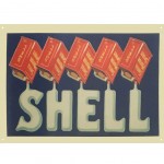 Grande Plaque mtallique Shell
