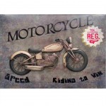 Dcoration murale Moto en relief  80 x 58 cm