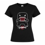 Tee-shirt femme noir avec motif Domo s�rigraphi� taille L