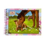 Carnet cratif Horses Dreams  Chevaux  colorier et dcorer