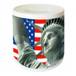 Tirelire ronde United States par Cbkreation