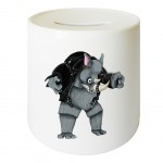 Tirelire en cramique Rhino