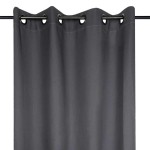 Rideau nelson anthracite tamisant  oeillets