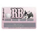 Sticker pour Carte de crdit Rebecca Bonbon