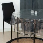 Nappe ronde en plastique transparente 140 cm Nappe ronde en plastique transparente 140 cm