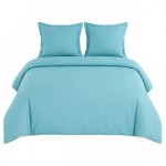Housse de couette Lagon en percale de coton 80 fils 140x200 cm