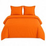 Housse de couette Cuivre en percale de coton 80 fils 260x240 cm