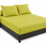 Drap housse Bambou en percale de coton 180 x 200 x 30 cm