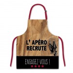 Tablier adulte à nouer Marron - Apéro